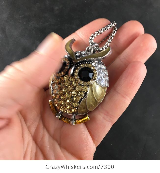 Golden Owl Jewelry Necklace Pendant - #izQIllSrcWc-3