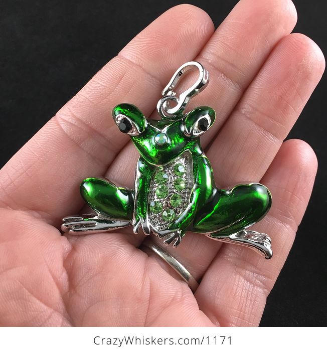 Green Frog Pendant - #5GxgXABrVCU-2