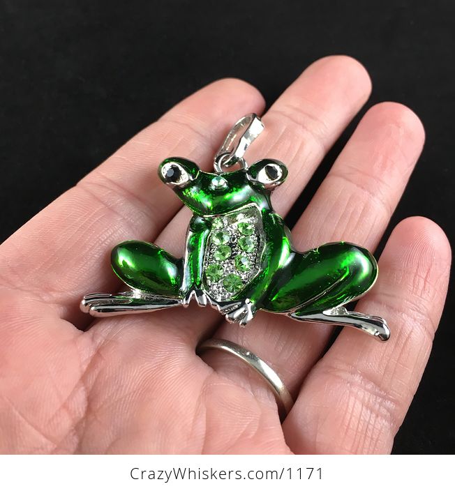 Green Frog Pendant - #5GxgXABrVCU-3