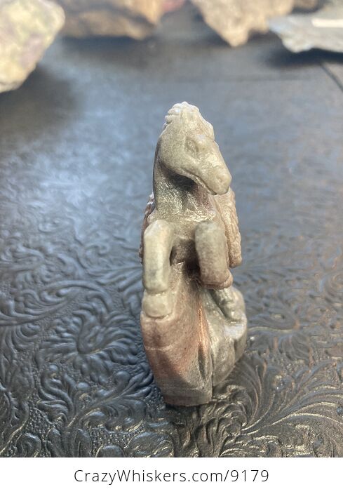 Hand Carved Crystal Stone Pegasus Quartzite Figurine - #pefdixIvk0Y-2
