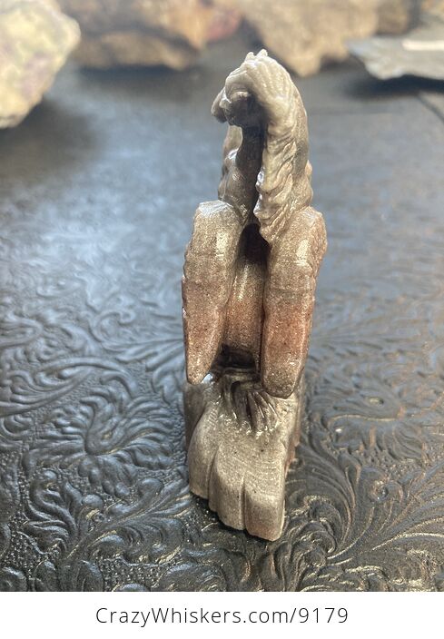 Hand Carved Crystal Stone Pegasus Quartzite Figurine - #pefdixIvk0Y-4