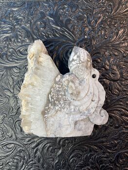 Hand Carved Dual Sided Quartz Crystal Stone Octopus Figurine #dvPlMMBfx4o