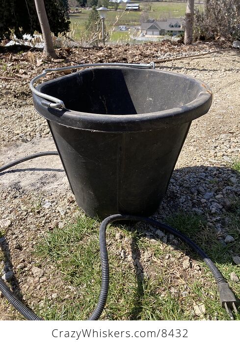 Heated Flat Back Rubber Bucket for Farm - #KGTF75faS6E-2