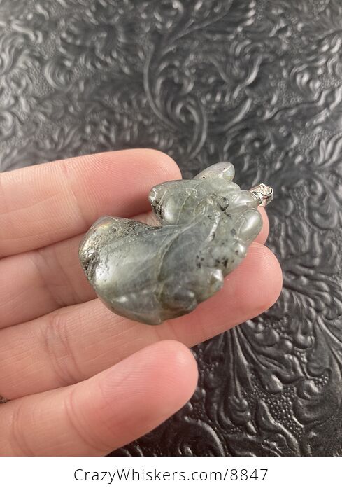 Labradorite Stone Unicorn Pendant Necklace Jewelry - #17VceIu5k08-2