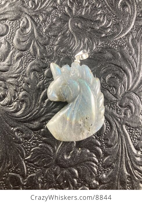 Labradorite Stone Unicorn Pendant Necklace Jewelry - #1PZTb0Pzmg8-1
