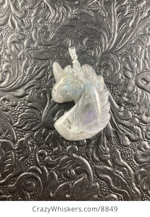 Labradorite Stone Unicorn Pendant Necklace Jewelry - #6Bxb4PIzMuA-4
