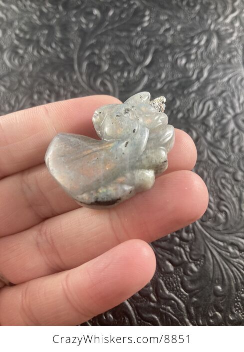 Labradorite Stone Unicorn Pendant Necklace Jewelry - #XwC1UhRjWMA-2