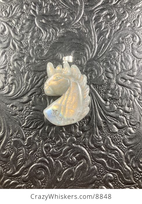Labradorite Stone Unicorn Pendant Necklace Jewelry - #lshMmz1ZyIg-5