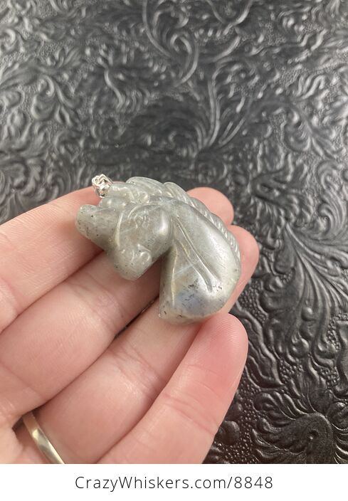 Labradorite Stone Unicorn Pendant Necklace Jewelry - #lshMmz1ZyIg-3