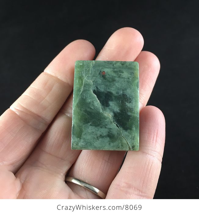 Lizard Carved Green Jasper Stone Pendant Jewelry - #dfDAaJjiLV4-5