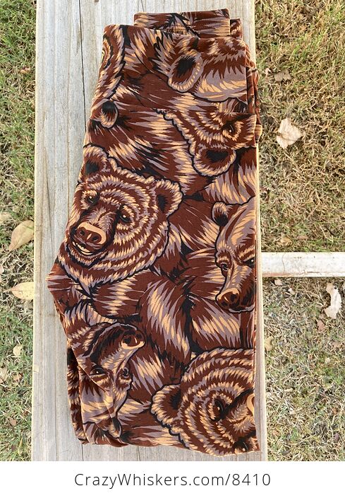 Lularoe Brown Grizzly Bear One Size Os Leggings New Without Tags - #GFJvCRJUnP4-1