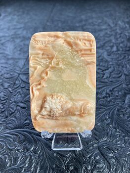 Male Lion Carved Mini Art Red Malachite Stone Pendant Cabochon Jewelry #XlJsqzIWuMc