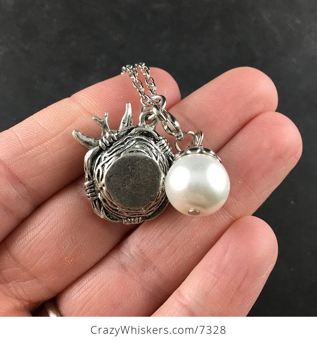 Mamma Nest and Pearly Eggs Jewelry Necklace Pendant - #bpN1mgaA9AY-4