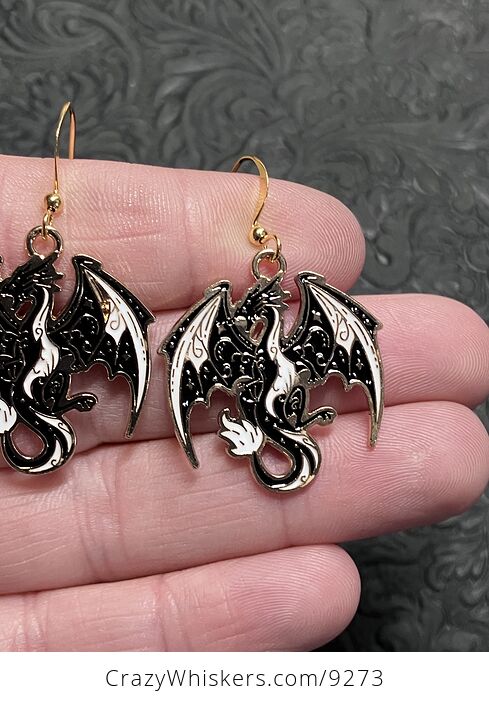 Mystical Dragon Witchy Earrings - #GsBJijsoxIk-3