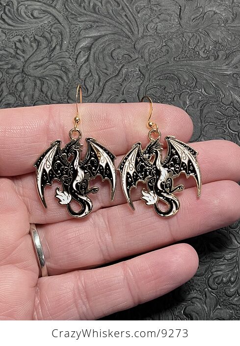 Mystical Dragon Witchy Earrings - #GsBJijsoxIk-1