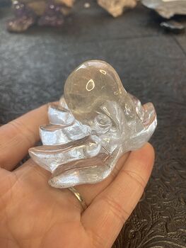 Octopus Carved in Polished Quartz Crystal #pgM14mWPT6I