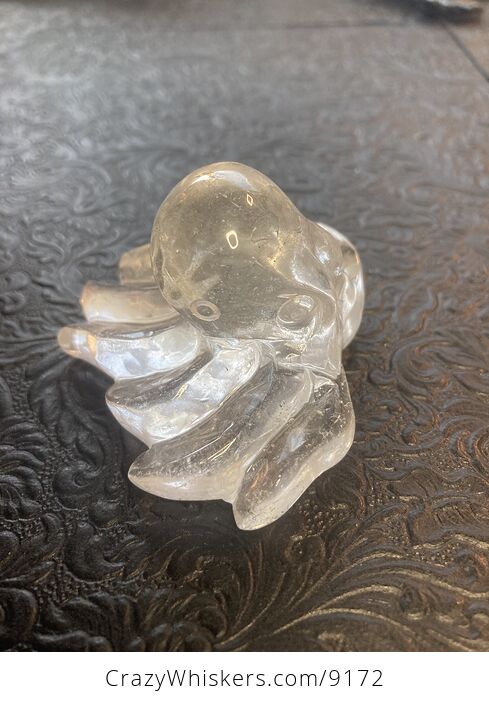 Octopus Carved in Polished Quartz Crystal - #pgM14mWPT6I-2