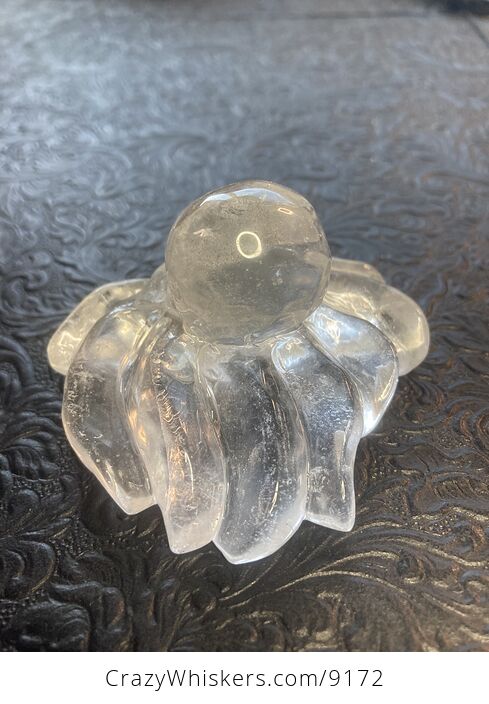 Octopus Carved in Polished Quartz Crystal - #pgM14mWPT6I-5