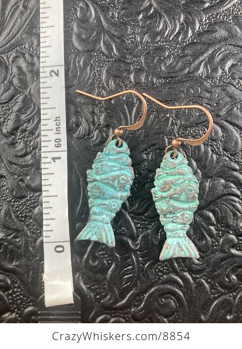 Patina Ancient Styled Fish Earrings - #g56nwMDDDw0-4