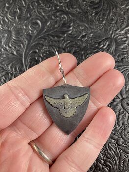 Peace Dove Carved Jasper Stone Pendant Jewelry #Qt0NsJqYyBw