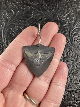 Peace Dove Carved Jasper Stone Pendant Jewelry #c3qL60ShugY