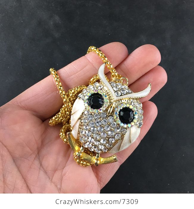 Pearlescent Owl Jewelry Necklace Pendant - #wtgLvpb9KUs-1