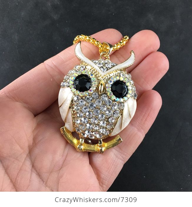 Pearlescent Owl Jewelry Necklace Pendant - #wtgLvpb9KUs-2