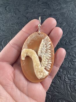 Pegasus Pendant Jewelry Jasper Stone Mini Art Ornament #r5IZyKnoYa4