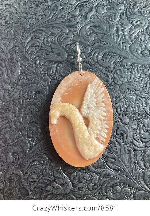 Pegasus Pendant Jewelry Jasper Stone Mini Art Ornament - #r5IZyKnoYa4-6