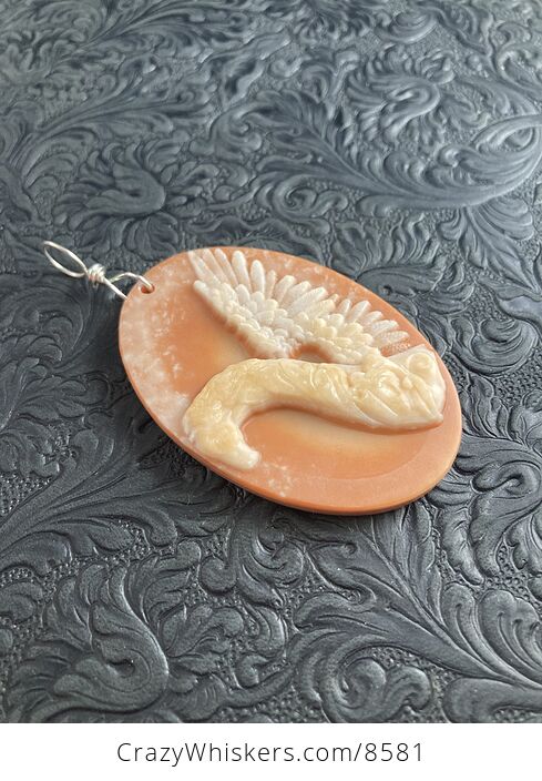 Pegasus Pendant Jewelry Jasper Stone Mini Art Ornament - #r5IZyKnoYa4-3