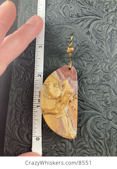 Pheasant or Cardinal Bird Pair Stone Jewelry Pendant - #8ZOLZ1Hh2NQ-6