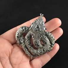 Rhinestone Coiled Snake Jewelry Pendant #rkq9Anao1Ck