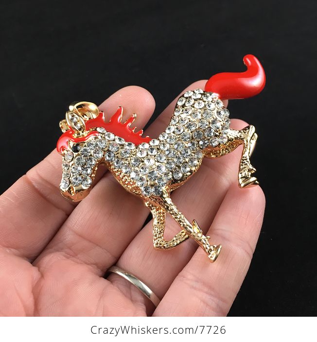 Rhinestone Horse Pendant Jewelry - #UAVZUIRWEgY-4