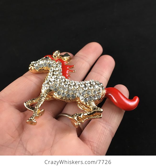 Rhinestone Horse Pendant Jewelry - #UAVZUIRWEgY-2