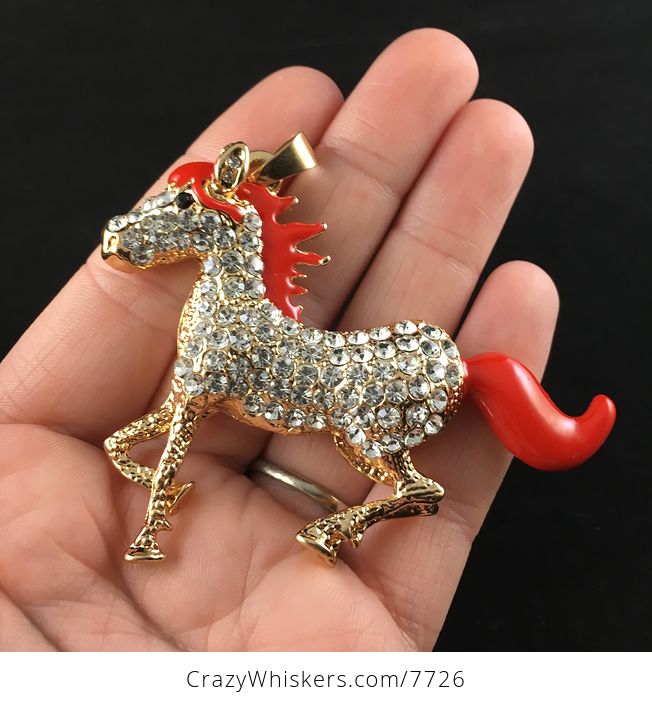 Rhinestone Horse Pendant Jewelry - #UAVZUIRWEgY-1