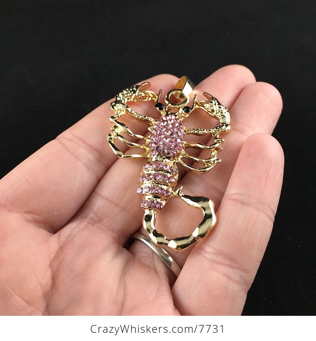 Scorpion Pink and Gold Pendant Jewelry - #ijb63kKqM2M-2