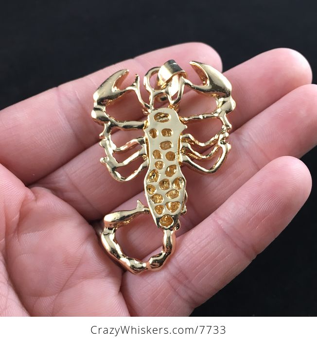 Scorpion Red and Gold Pendant Jewelry - #4KBtnj3gB88-3