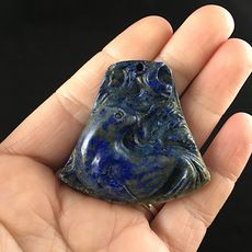 Seal Carved in Blue Lapis Lazuli Stone Pendant Jewelry #u2xSWYS2NLo