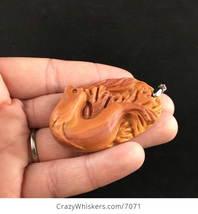Seal Carved Red Jasper Stone Pendant Jewelry - #1JP6PxlYlzE-3