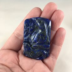 Seals Carved Lapis Lazuli Stone Pendant Jewelry #8cVO1LKiEkk