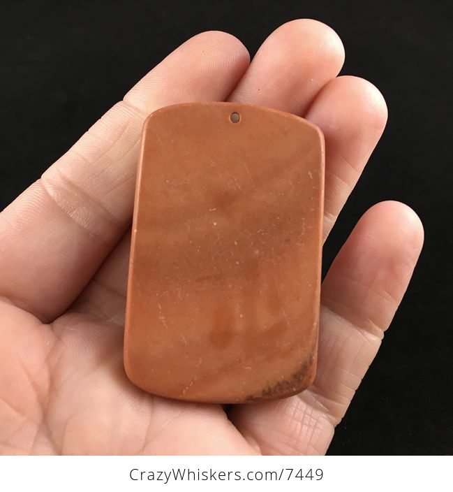 Seals Carved Red Jasper Stone Pendant Jewelry - #DBOGC7CMOIo-5