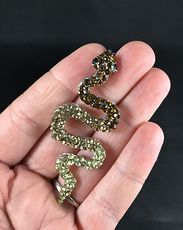 Slithering Snake Pendant with Gradient Rhinestones #ZeIwDJ4Xkjs