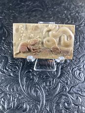 Snake and Rat Carved Jasper Stone Pendant Jewelry Mini Art Ornament #wFAiaQIIDa8