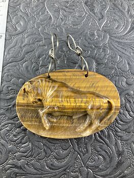 Taurus Bull Carved in Tigers Eye Stone Crystal Jewelry Pendant Mini Art or Ornament #Z0HUv9NR2XA