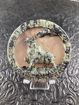 Taurus Bull Carved Stone Pendant Cabochon Jewelry Mini Art Ornament #QYBqwDkhUJQ