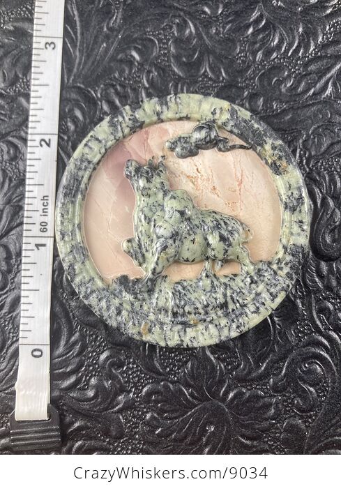Taurus Bull Carved Stone Pendant Cabochon Jewelry Mini Art Ornament - #QYBqwDkhUJQ-8
