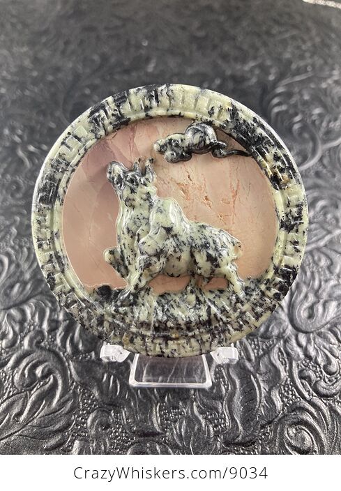 Taurus Bull Carved Stone Pendant Cabochon Jewelry Mini Art Ornament - #QYBqwDkhUJQ-1