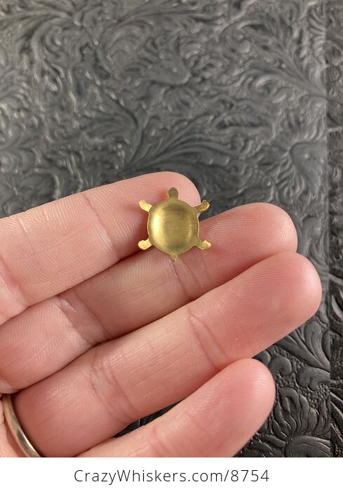 Teeny Tiny Brass Turtle Tortoise - #gqLSmPfWPy8-7