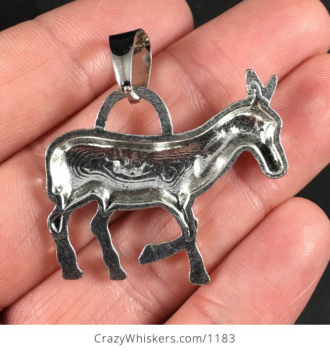Tibetan Silver Donkey Pendant Necklace - #tzVeno2lk0Q-2