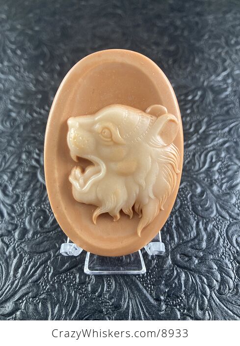Tiger Carved Mini Art Jasper Stone Pendant Cabochon Jewelry - #lvqG72egDqQ-1